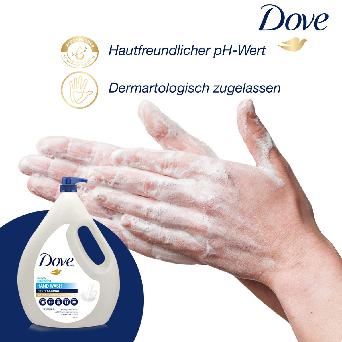 Dove Pro Handwash | Savon liquide mains nourrissant | Lotion de lavage pour usage quotidien | Pack de recharge