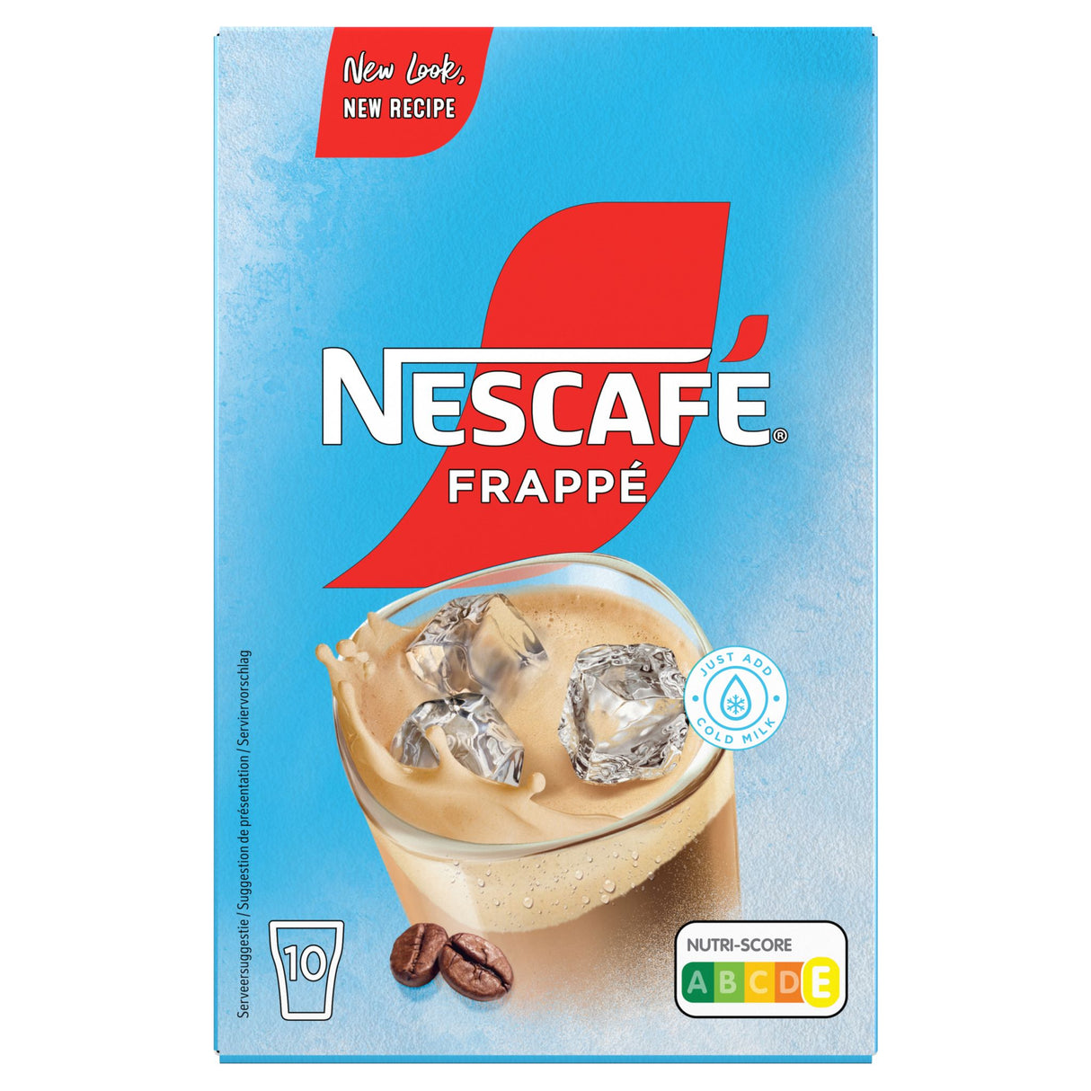 NESCAFÉ Frappé Typ Iced-Coffee, Frappé-Kaffeepulver mit Instant-Kaffee, laktosefrei, koffeinhaltig