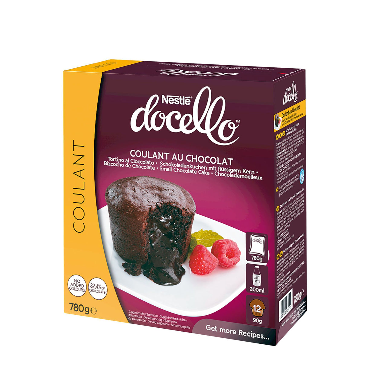 NESTLÉ DOCELLO Mélange à cuire pour gâteau au chocolat avec cœur liquide