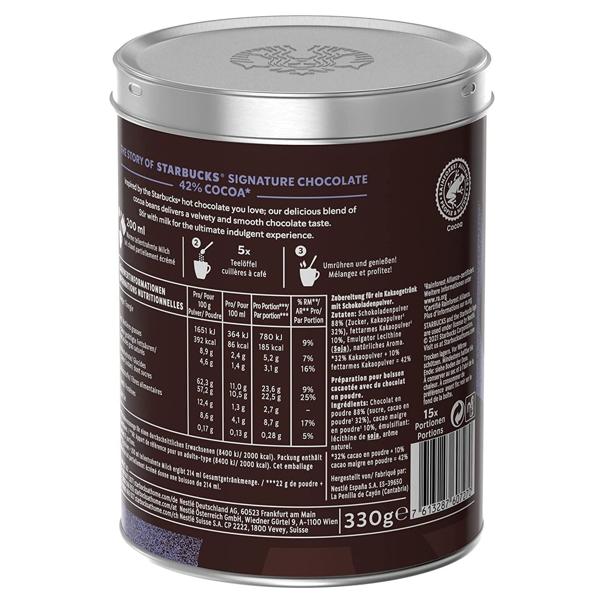 Starbucks Signature Chocolate 42% Chocolat en Poudre