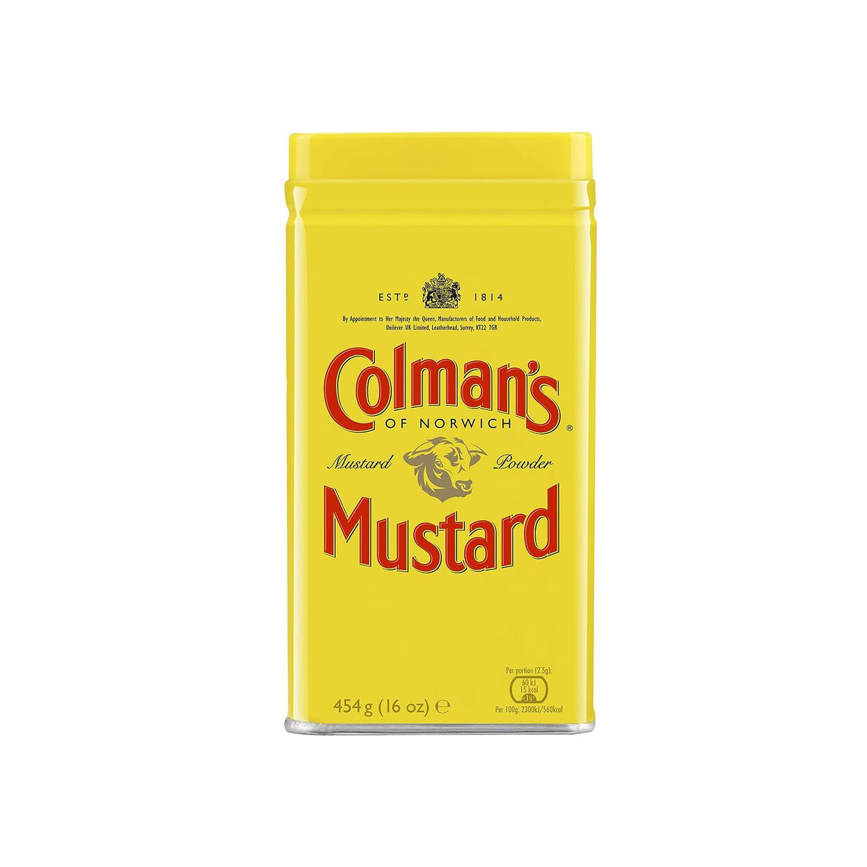 Colman's Original Senfpulver, English Mustard veganes Senfmehl ohne künstliche Zusätze