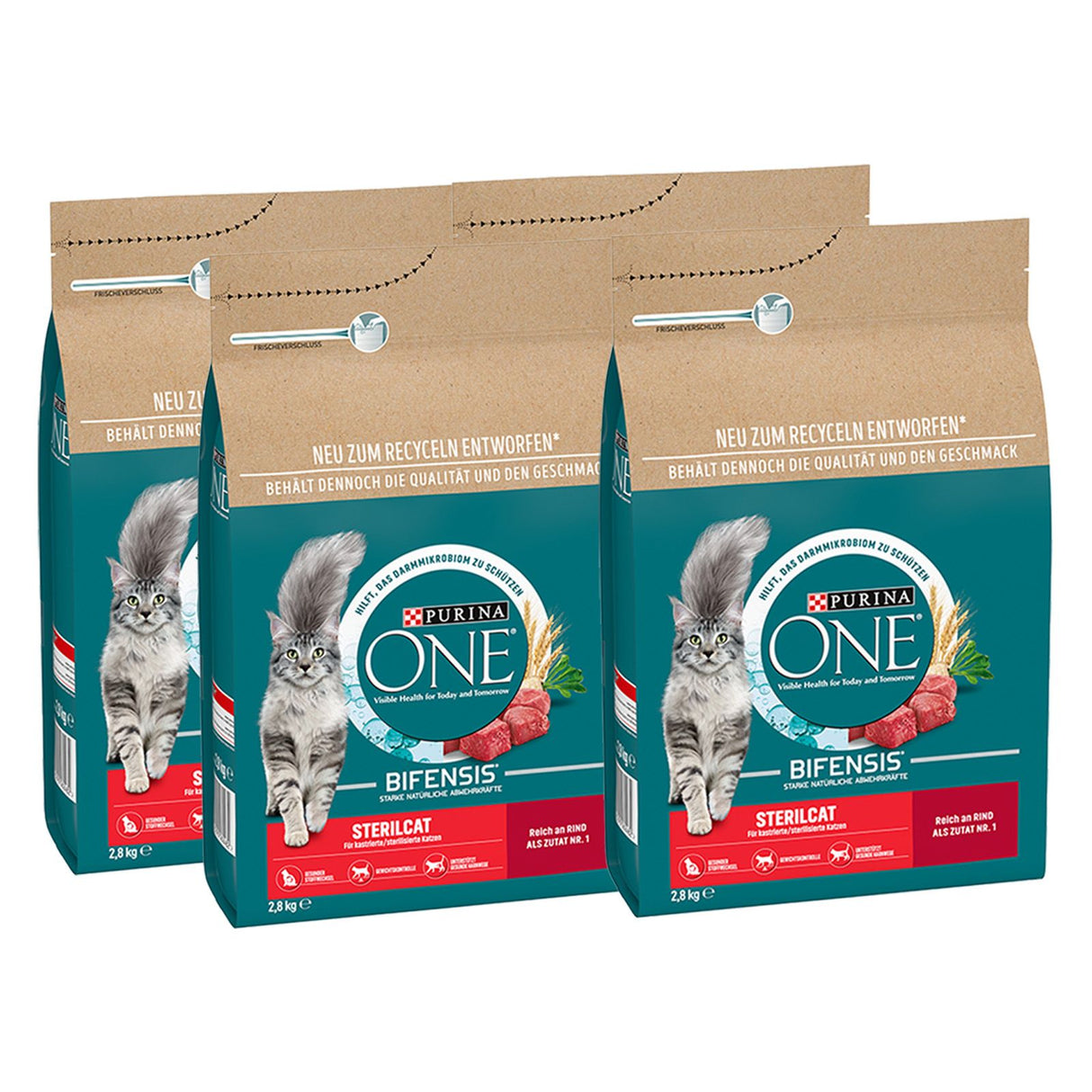PURINA ONE STERILCAT Trockenfutter Katze mit Rind