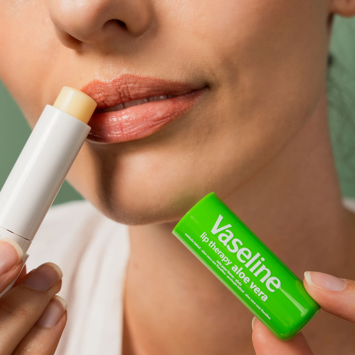 Vaseline Lip Therapy Aloe Vera | Getönter Lippenbalsam | Lippenstift mit Aloe Vera und Vitamin E