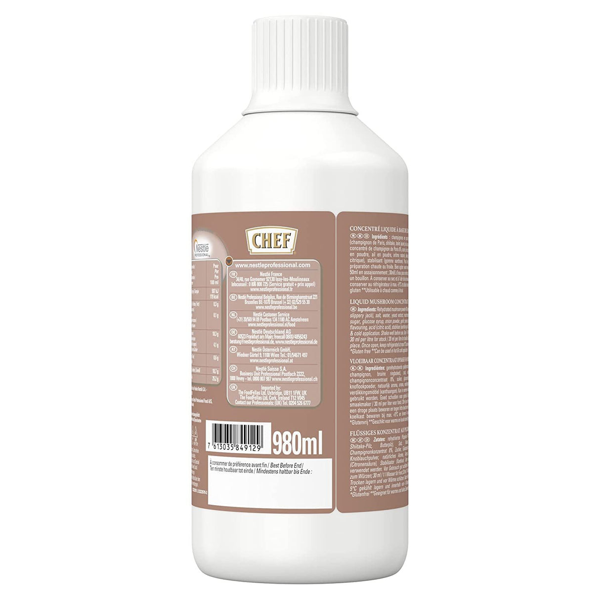 CHEF Concentré Liquide Champignons Bouteille