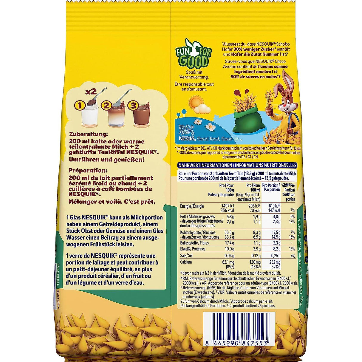 NESTLÉ NESQUIK Chocolat Avoine