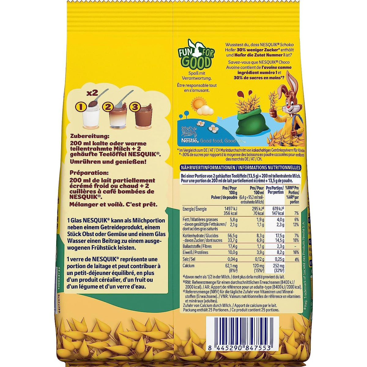 NESTLÉ NESQUIK Chocolat Avoine