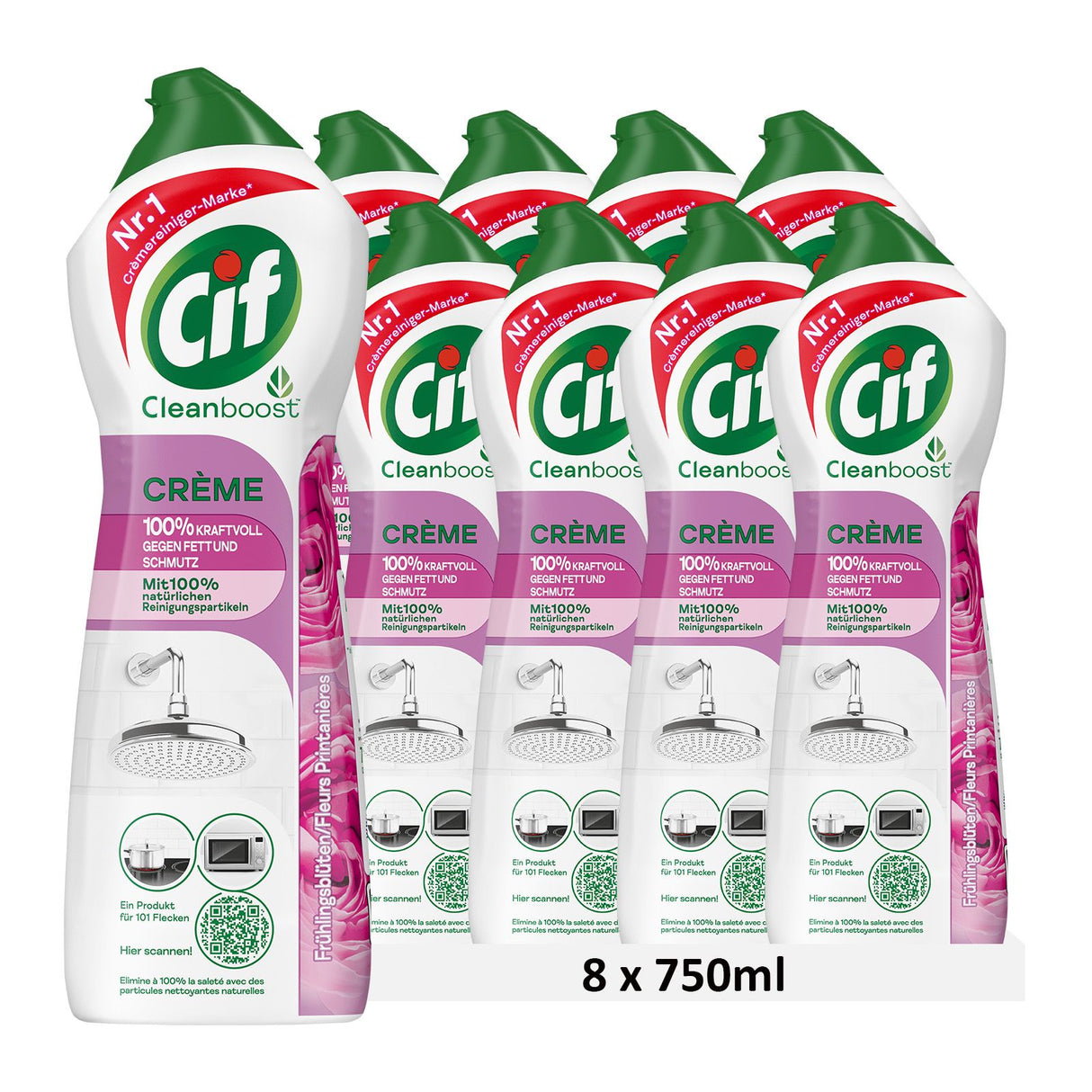 Cif Crème à récurer Nettoyant Fleur de Printemps