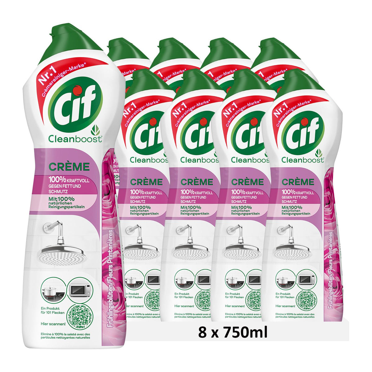 Cif Crème à récurer Nettoyant Fleur de Printemps