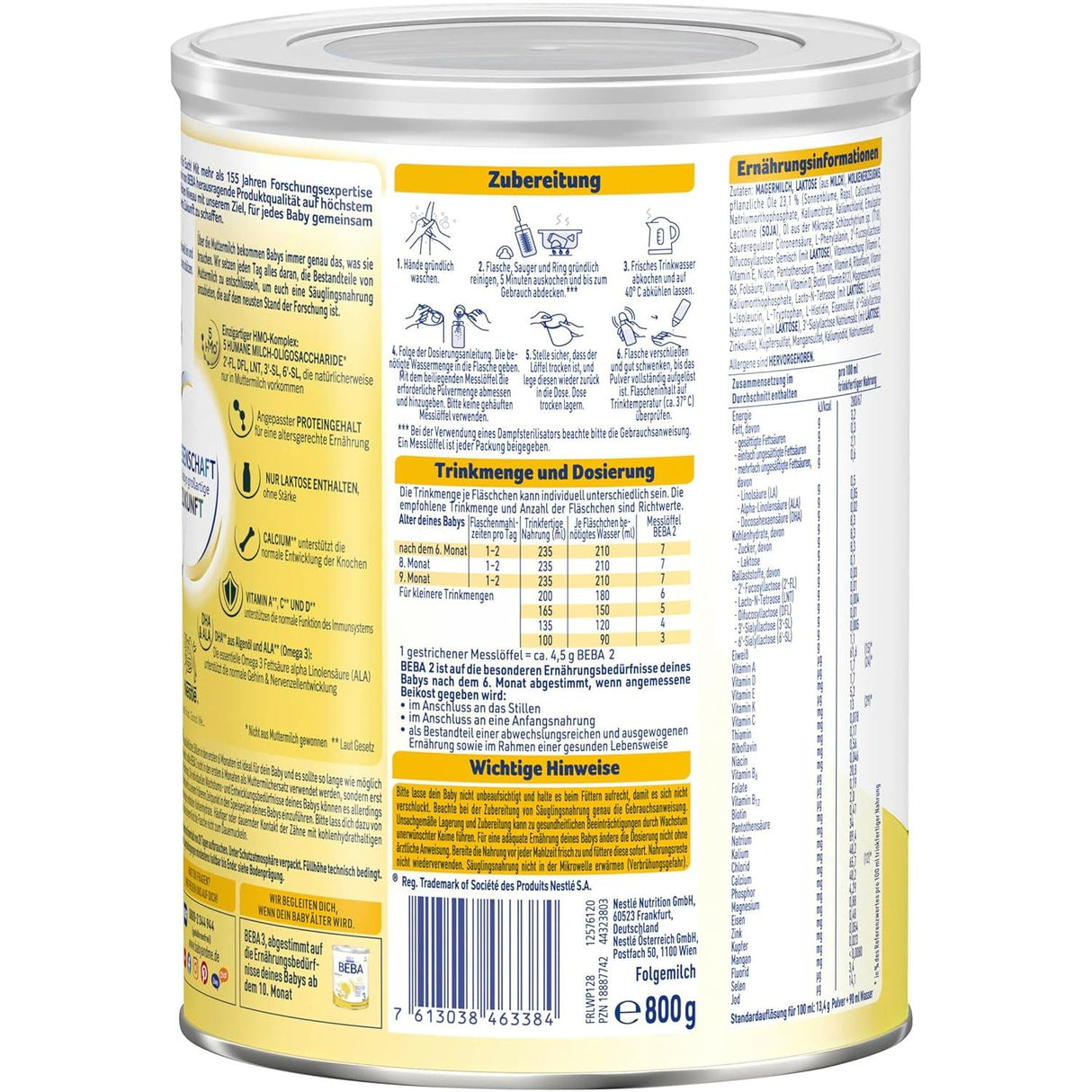 Nestlé BEBA 2 Folgemilch