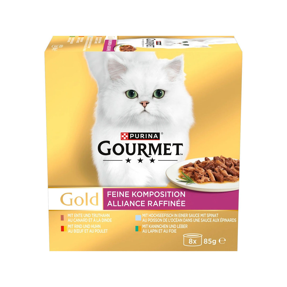 GOURMET Gold Composition fine nourriture pour chats humide, mélange de variétés