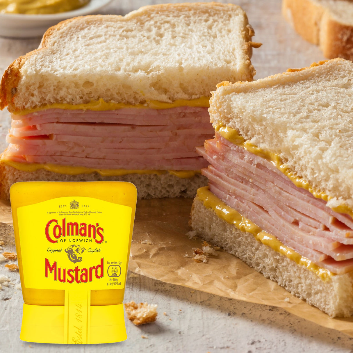 Colman's Original englischer Senf, English Mustard fein gemahlen in der Tube