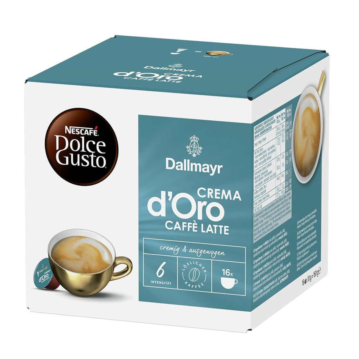 NESCAFÉ Dolce Gusto Dallmayr Crema d'Oro Caffè Latte