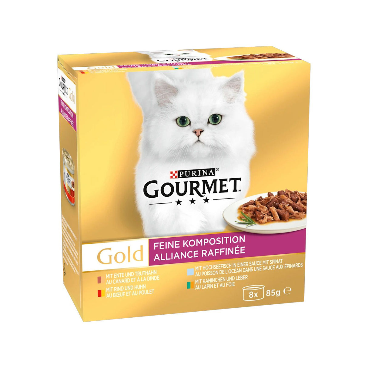 GOURMET Gold Feine Komposition Katzenfutter nass, Sorten-Mix