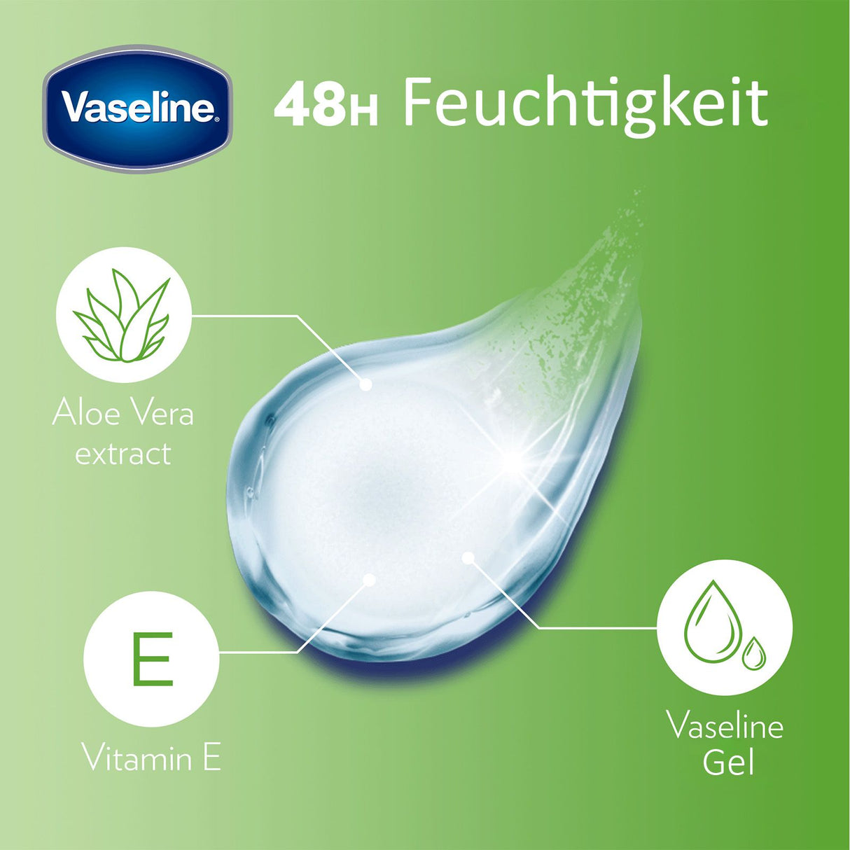 Vaseline Lip Therapy Aloe Vera | Getönter Lippenbalsam | Lippenstift mit Aloe Vera und Vitamin E