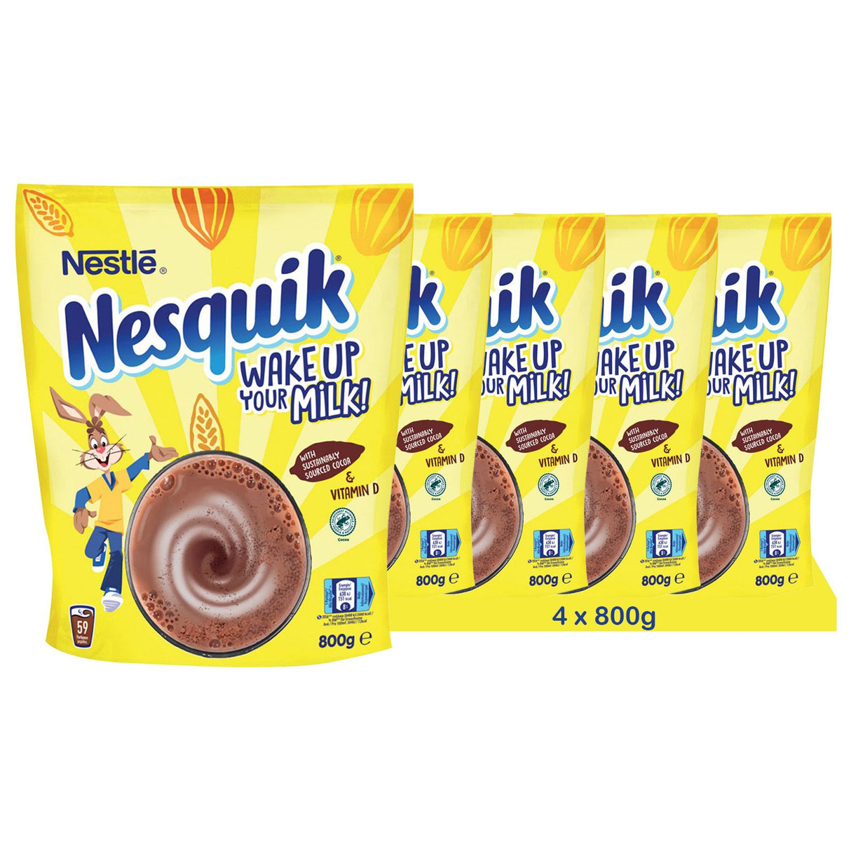 NESTLÉ Nesquik, kakaohaltiges Getränkepulver
