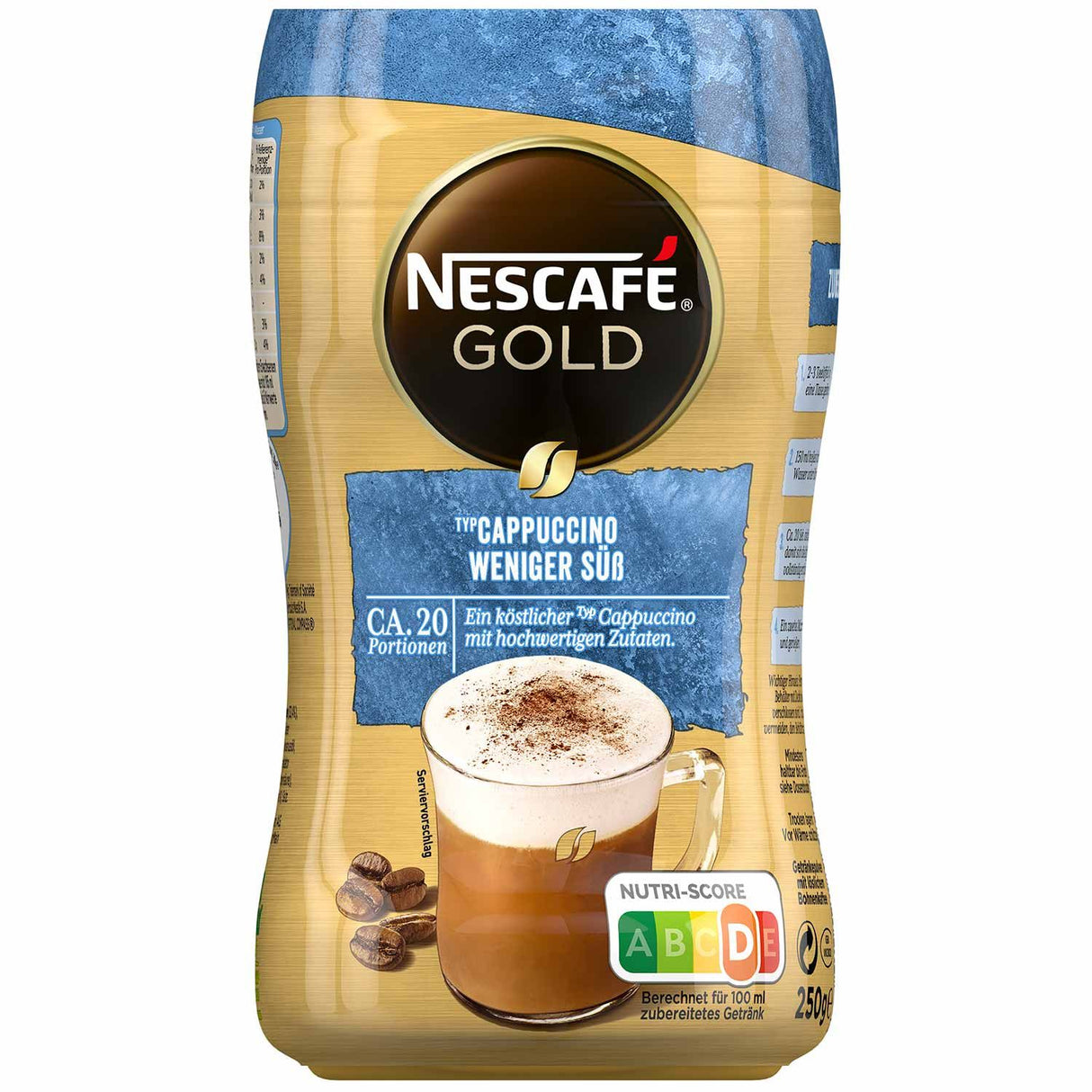 NESCAFÉ Gold Typ Cappuccino Weniger Süß