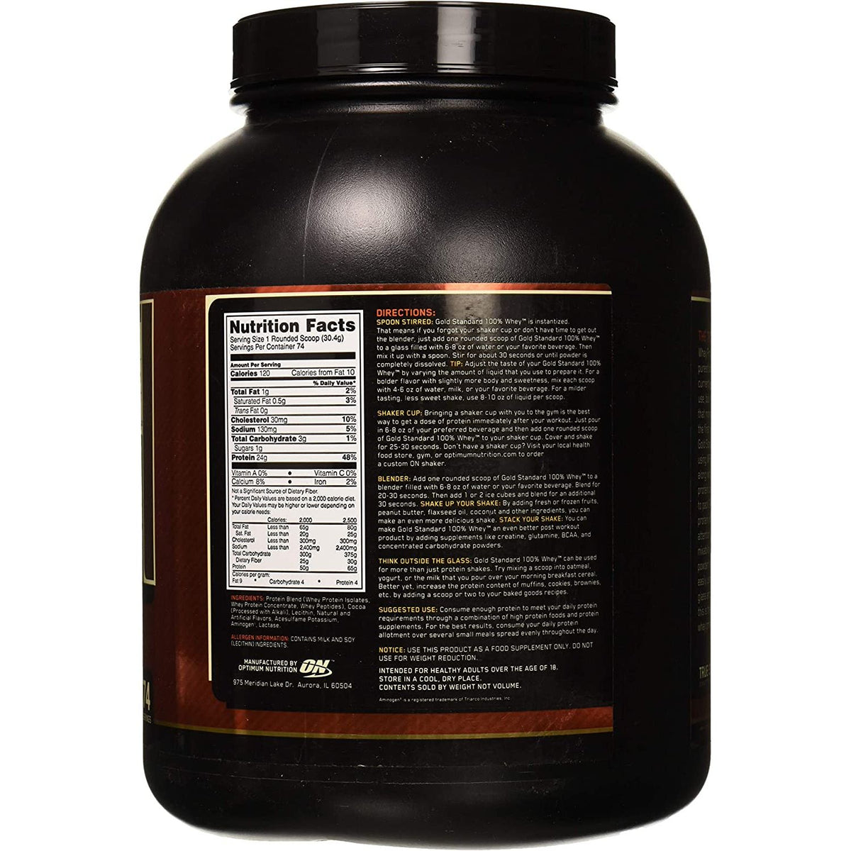 Optimum Nutrition 100% Whey Gold Standard Double Rich Chocolate