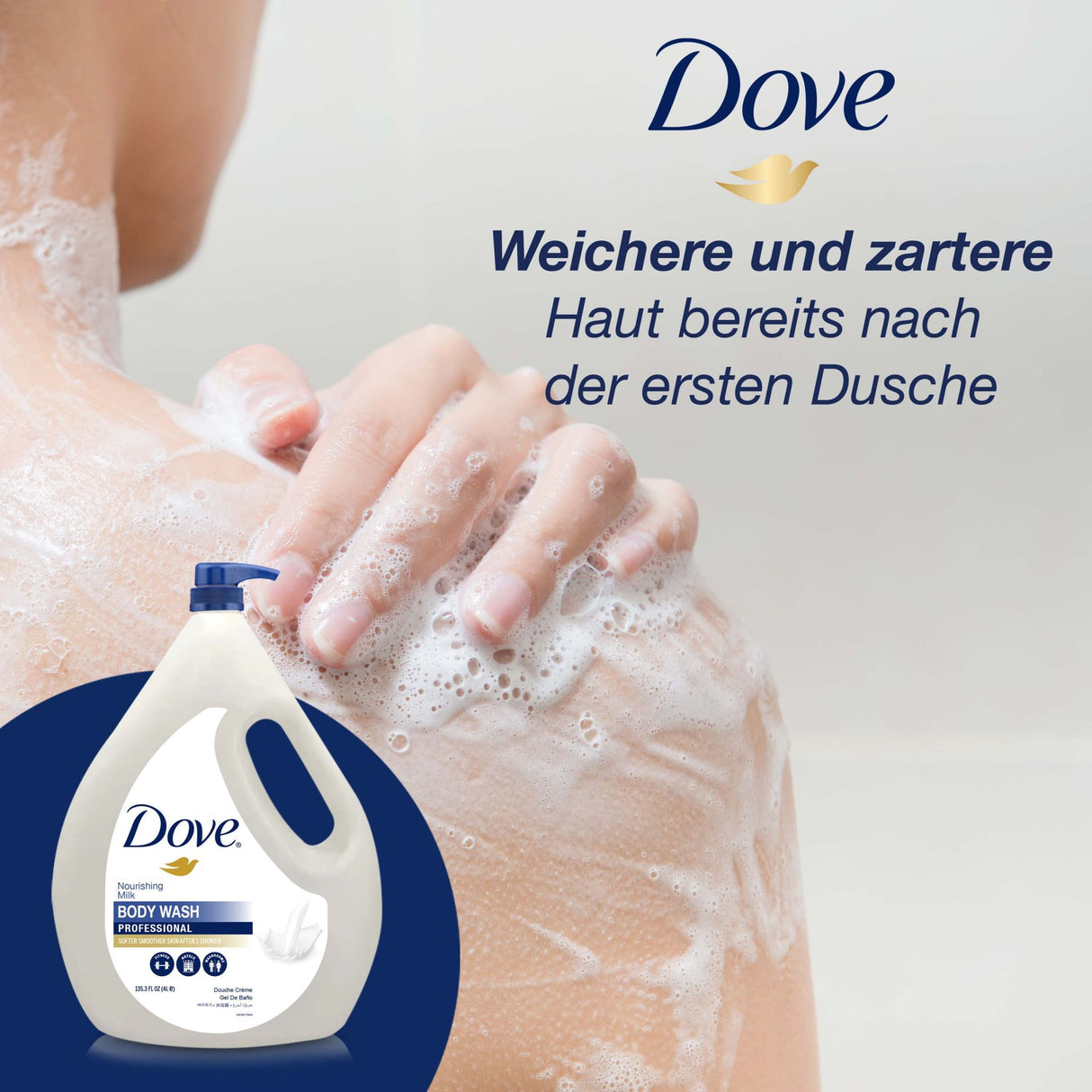 Dove Pro Nourishing Bodymilk | Creme Dusche | Reichhaltige Pflege für angenehm weiche Haut | Bigpack