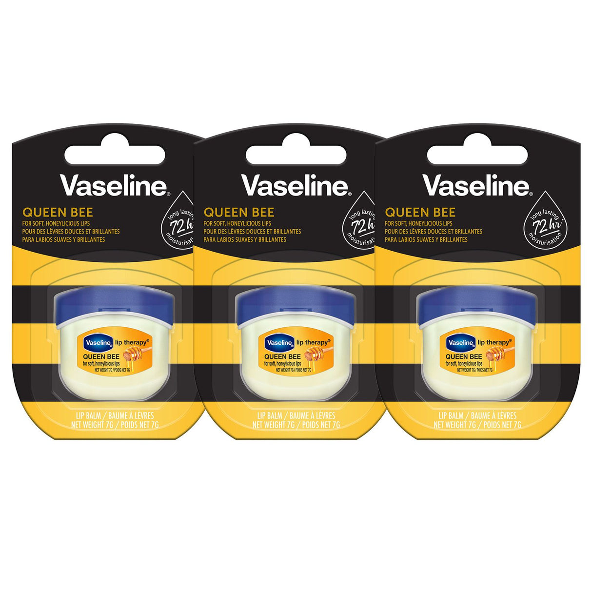 Vaseline Lip Therapy 7G Queen Bee | Baume à lèvres nourrissant au miel pour une hydratation optimale |