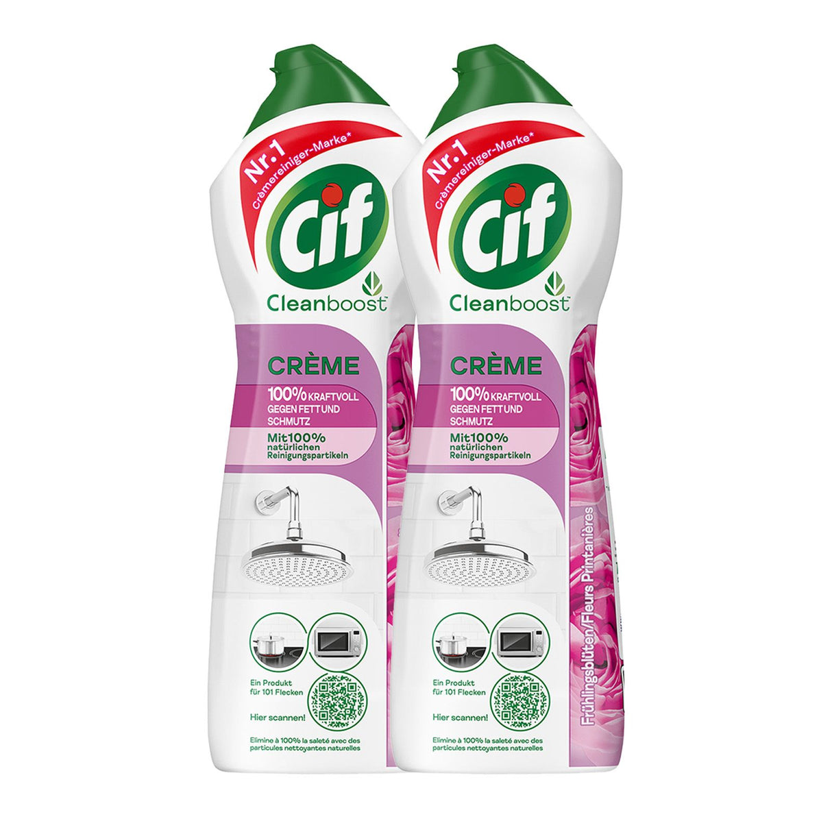 Cif Crème à récurer Nettoyant Fleur de Printemps