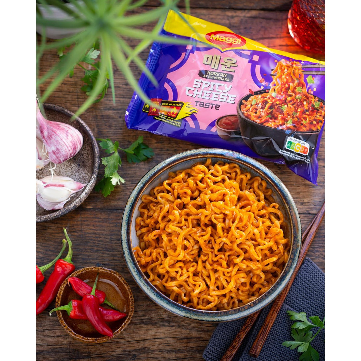 Nouilles coréennes MAGGI au fromage épicé