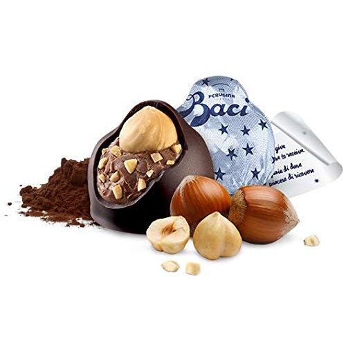 Baci Perugina Pralinen mit dunkler Schokolade und Haselnussfüllung