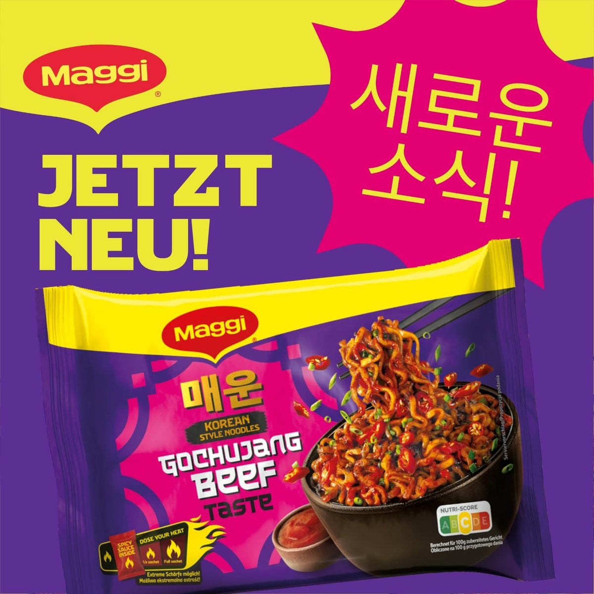 MAGGI Korean Noodles Gochujang Beef