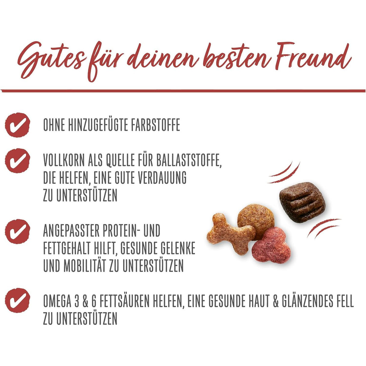 BENEFUL Original Hundefutter trocken, mit Rind und Gartengemüse