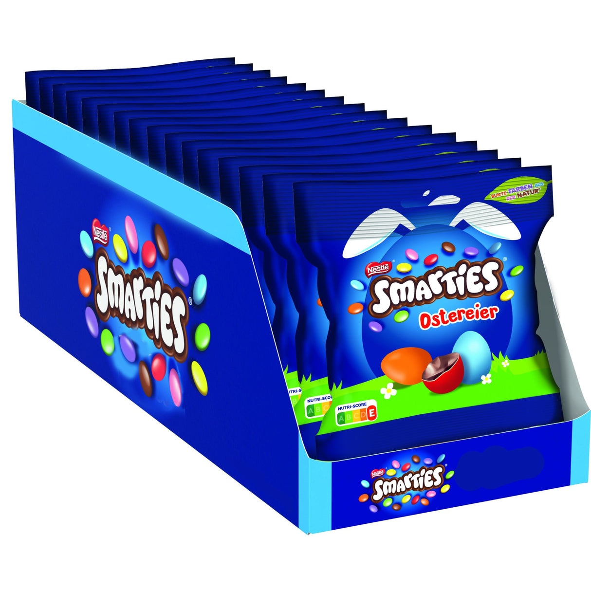 NESTLÉ SMARTIES Œufs de Pâques, Smarties en forme d'œufs en chocolat au lait avec couleurs et arômes naturels