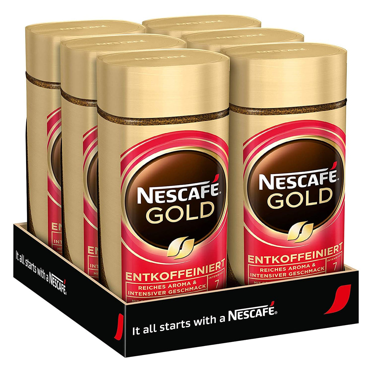 NESCAFÉ GOLD Entkoffeiniert, löslicher Bohnenkaffee, koffeinfrei