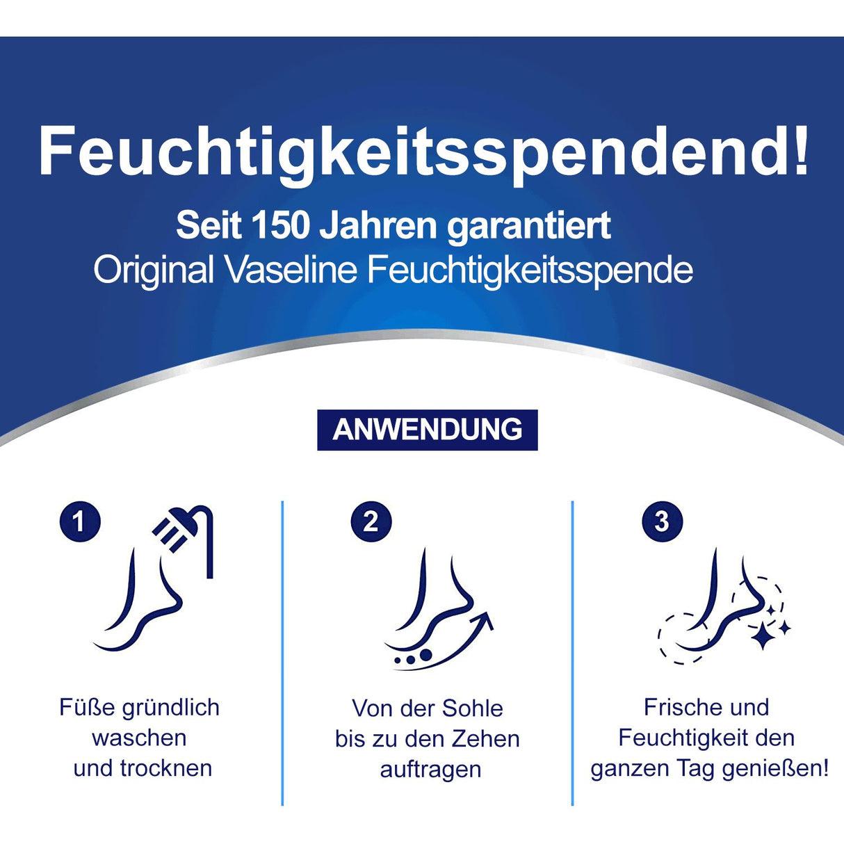 Vaseline Foot Creme | Fußcreme für die tägliche Pflege bei trockener und rissiger Haut
