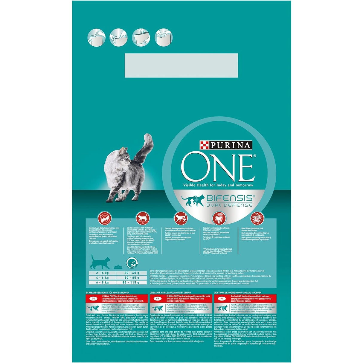 PURINA ONE STERILCAT Trockenfutter Katze mit Rind