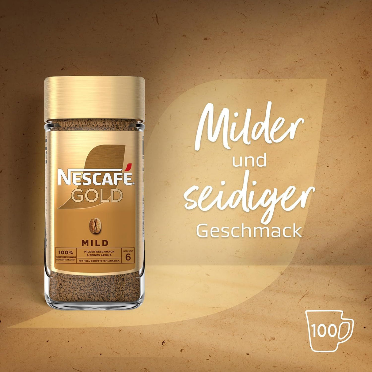 NESCAFÉ Gold Mild, löslicher Bohnenkaffee