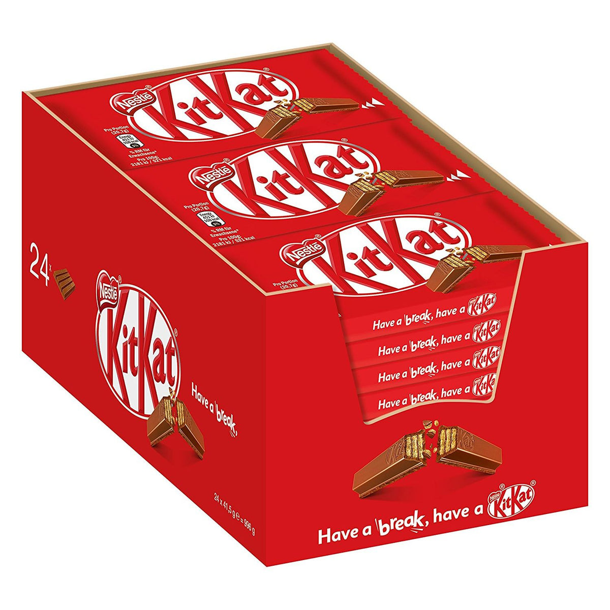 NESTLÉ KitKat 4 Fingers Chocolate paquet de 12
