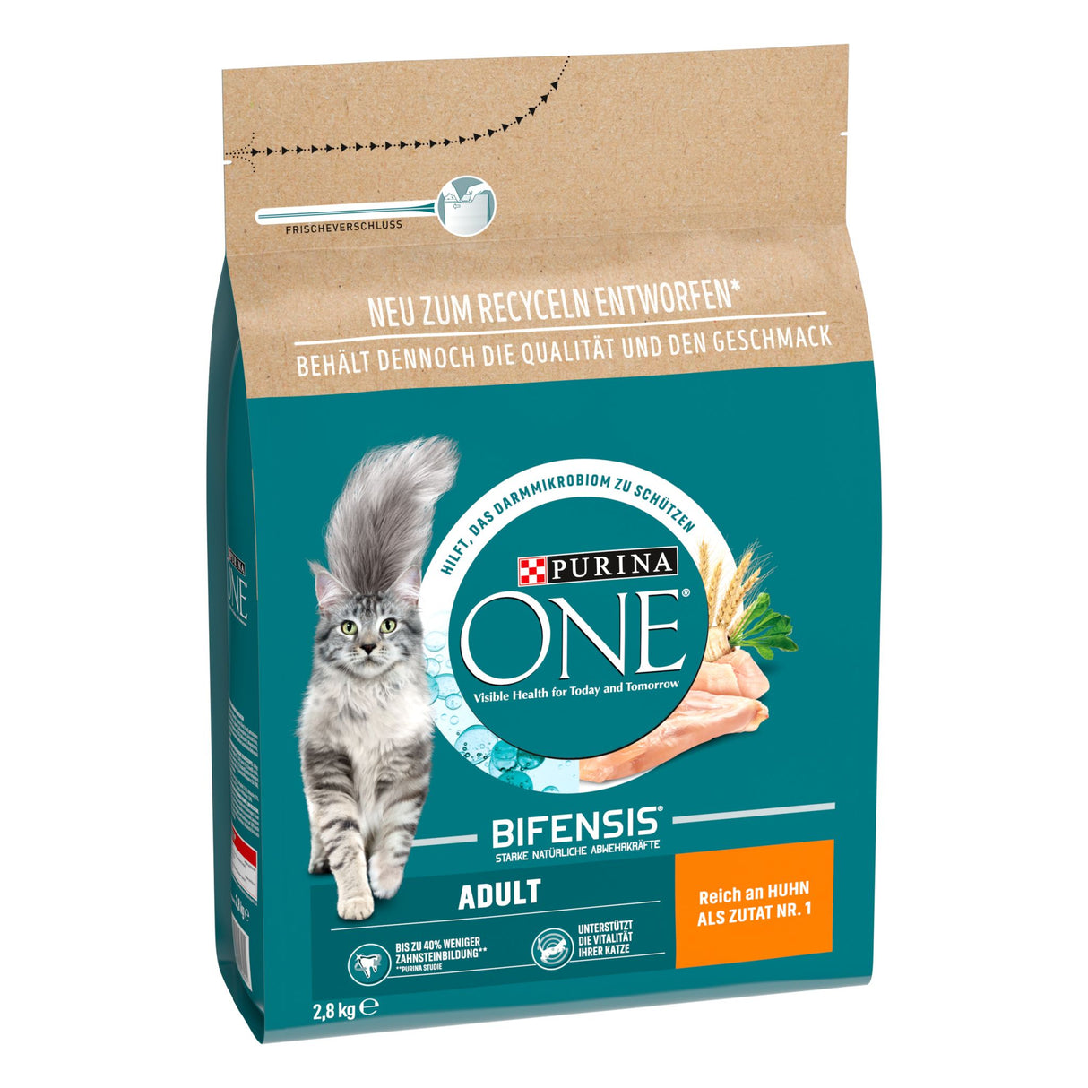 PURINA ONE ADULT Trockenfutter Katze mit Huhn