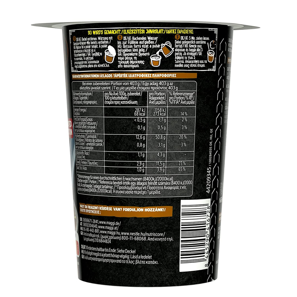 MAGGI Magic Asia Big Noodle Soup (Goût du bœuf)
