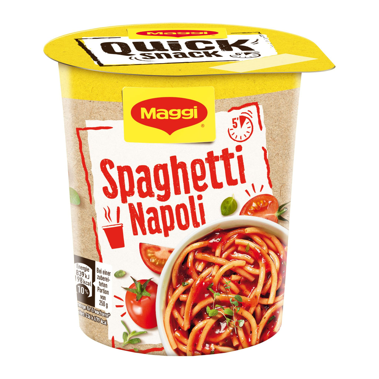 MAGGI QUICK SNACK Pâtes Spaghetti Napoli