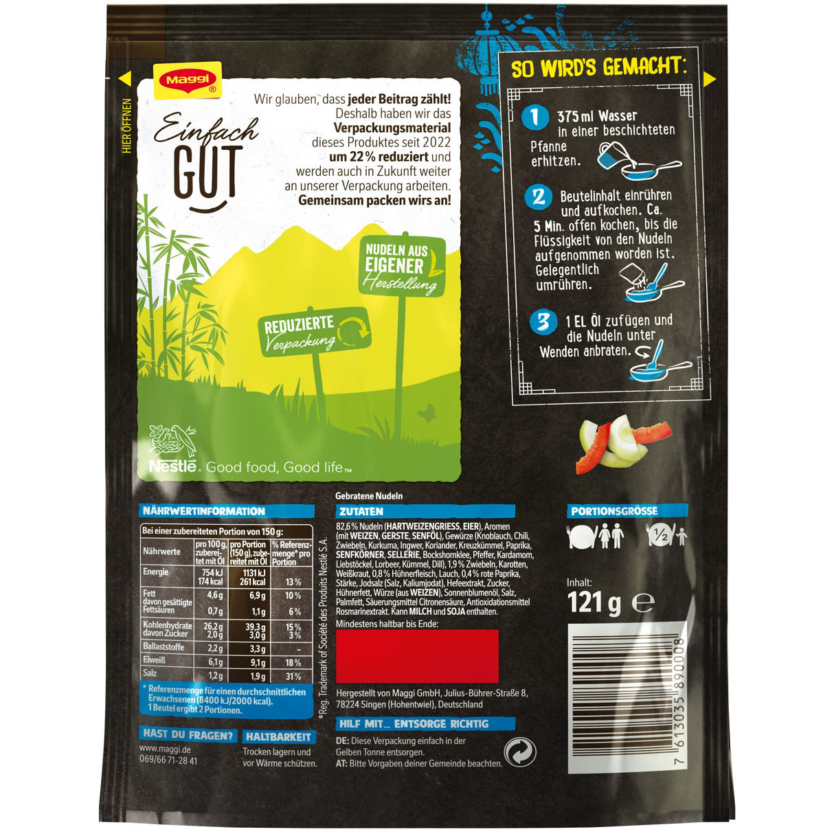 MAGGI Magic Asia Gebratene Nudeln Huhn