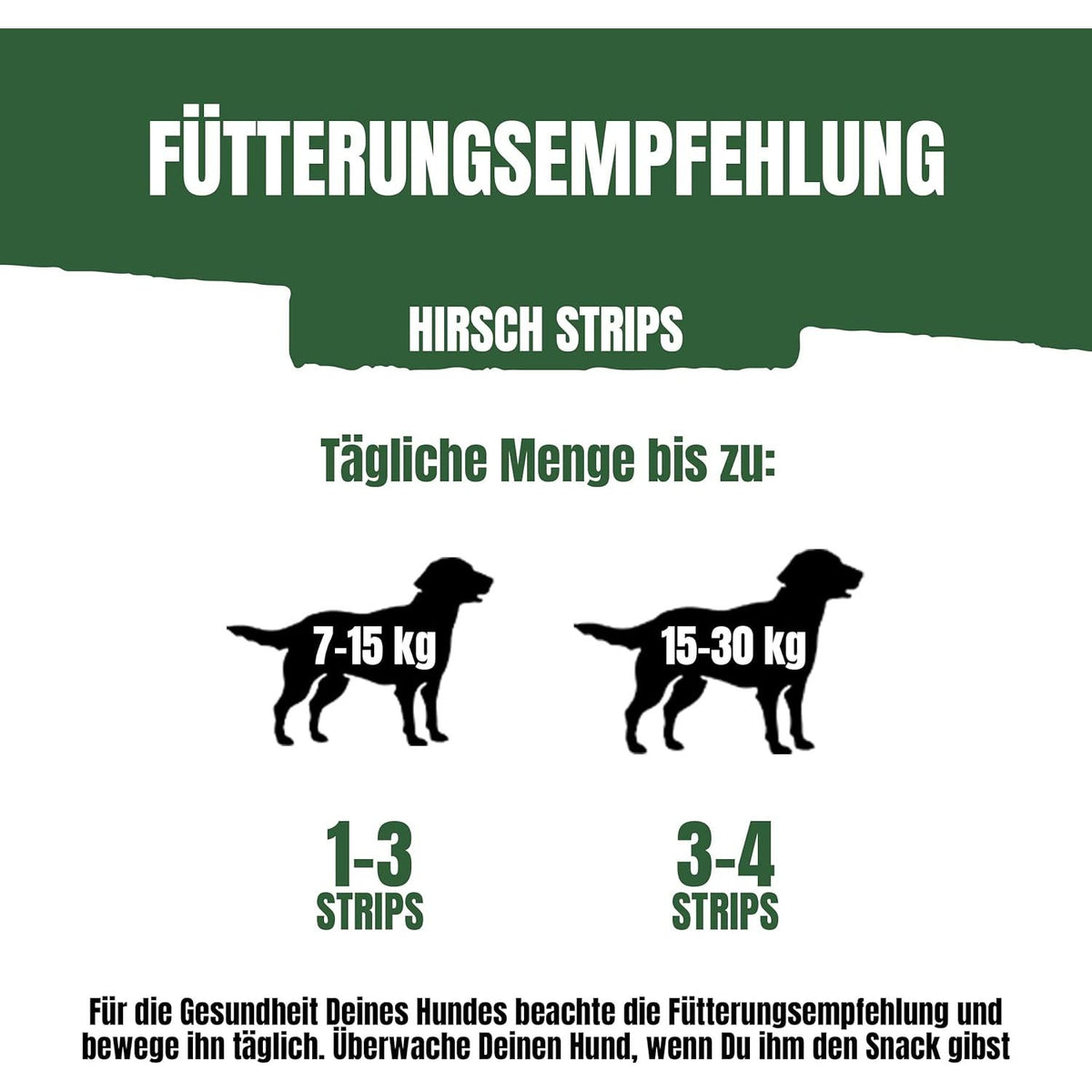 AdVENTuROS Strips Hundeleckerli fettarm, mit Hirschgeschmack 90g Beutel