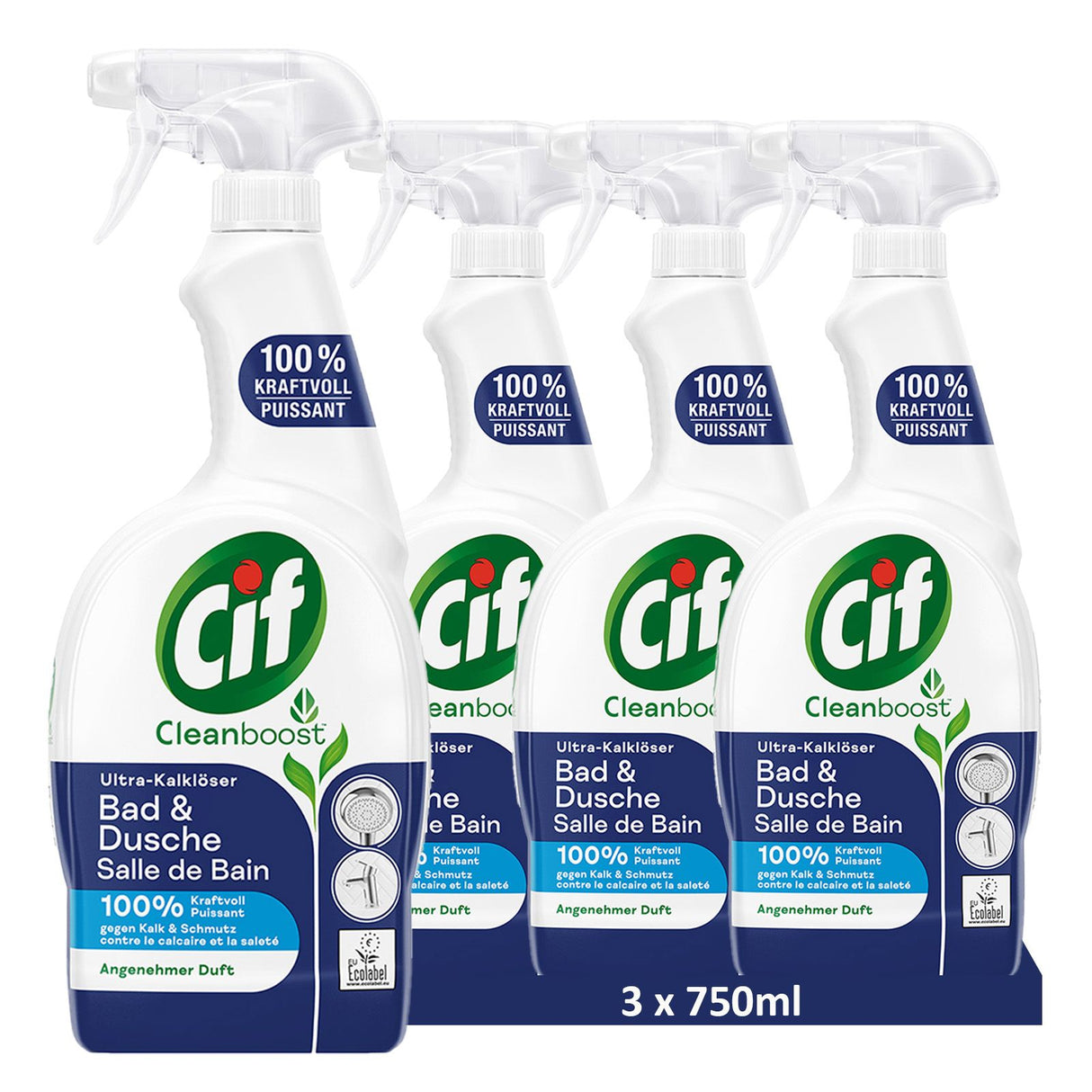 CIF Power & Shine Nettoyant Spray Bain & Douche
