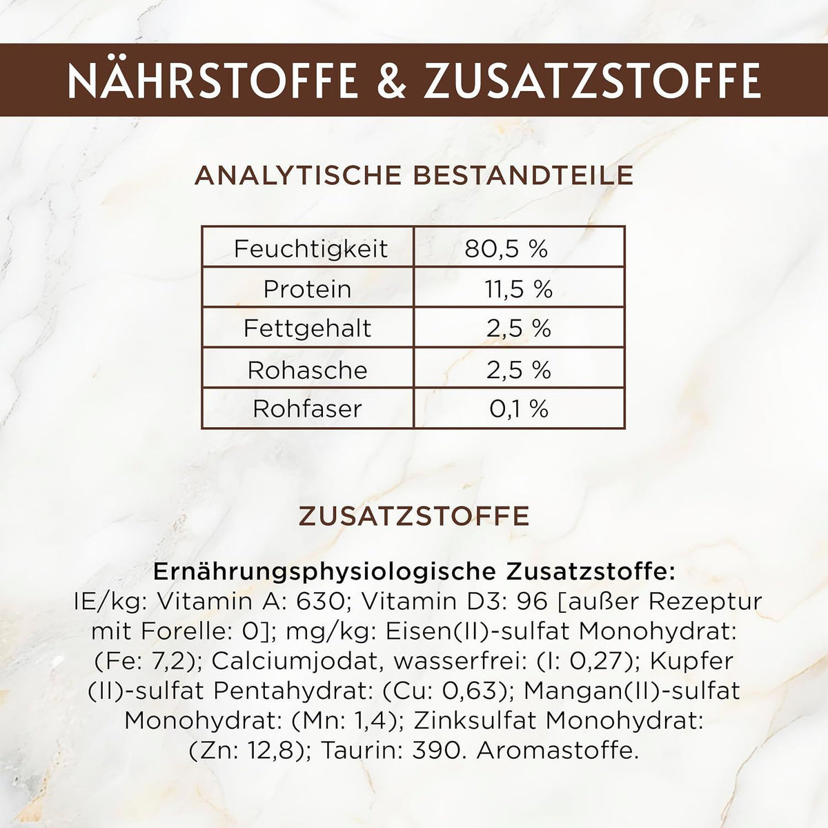 Gourmet A la Carte mit Huhn, Rind, Forelle und Seelachs
