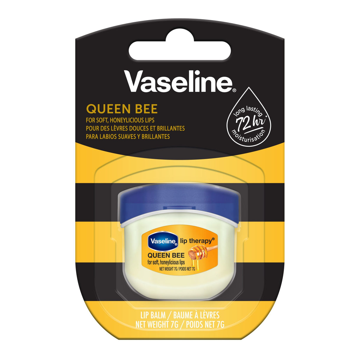 Vaseline Lip Therapy 7G Queen Bee | Pflegender Lippenbalsam für optimale Feuchtigkeit mit Honig |