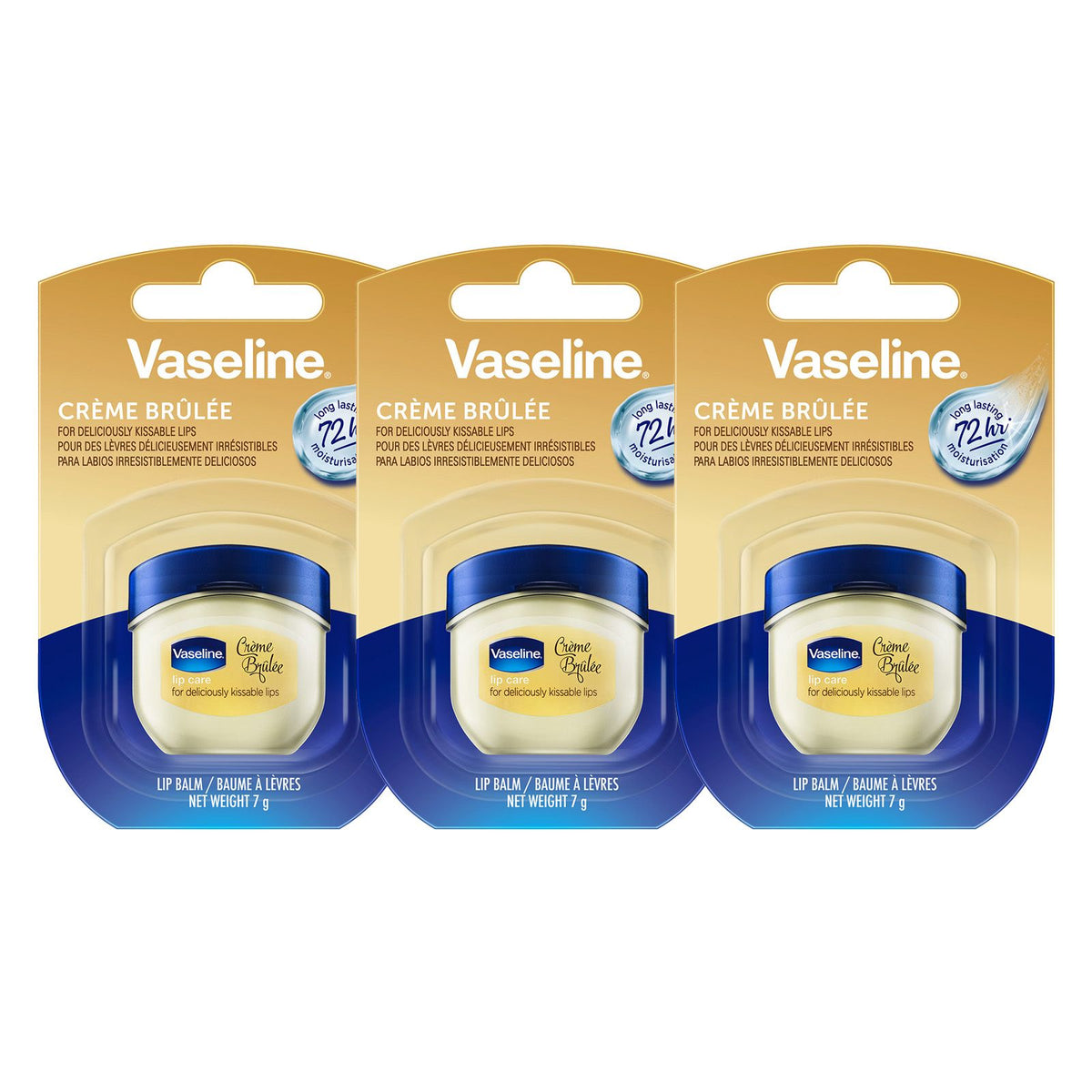 Vaseline Lip Therapy 7G Crème Brûlée | Baume à lèvres nourrissant pour une hydratation optimale |