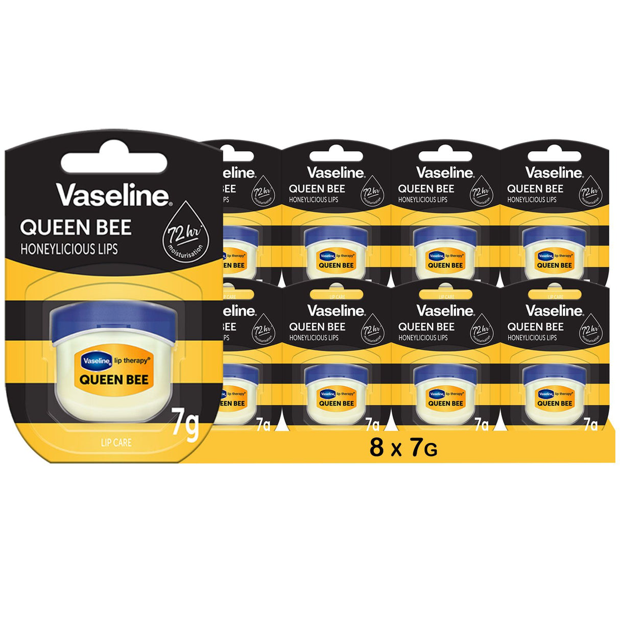 Vaseline Lip Therapy 7G Queen Bee | Pflegender Lippenbalsam für optimale Feuchtigkeit mit Honig |