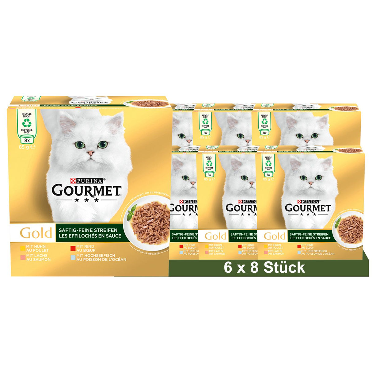 GOURMET GOLD Bandelettes fines et juteuses Multipack