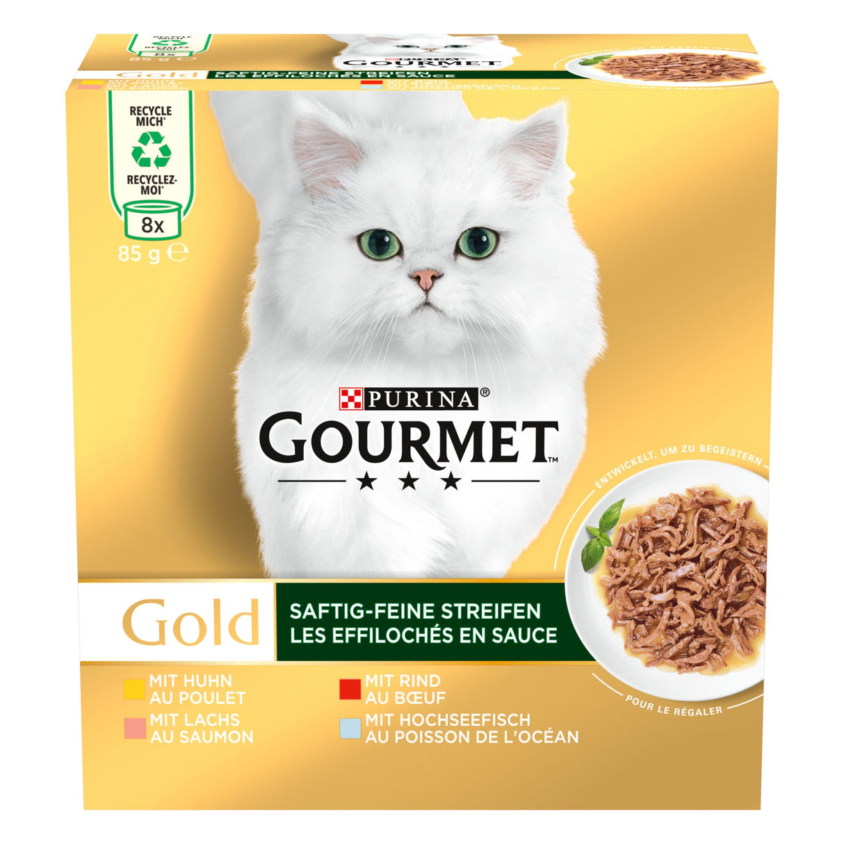 GOURMET GOLD Bandelettes fines et juteuses Multipack