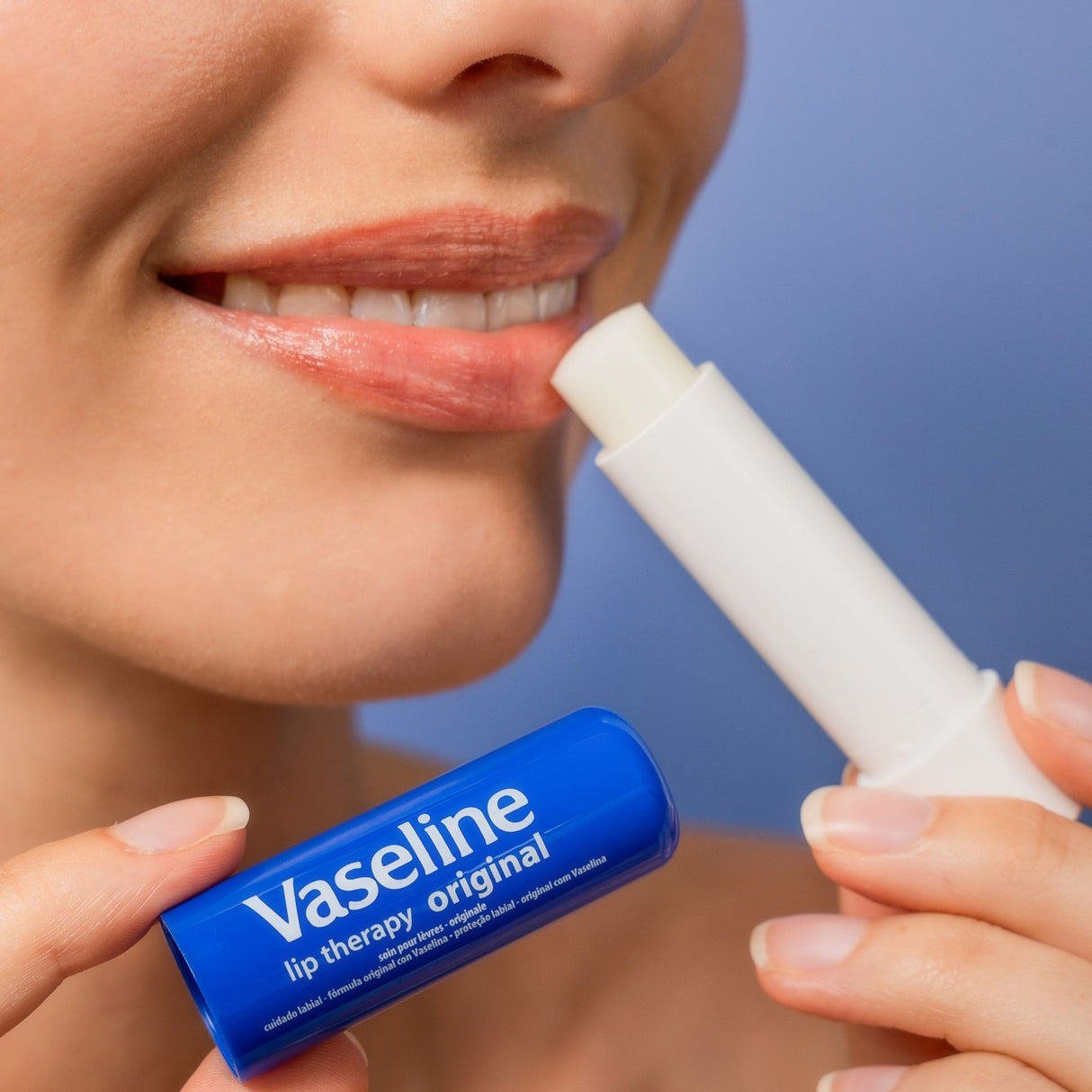 Vaseline Lip Therapy das Original, Pflegender Lippenbalsam, Lippenstift mit Vitamin E und Vaselinegel