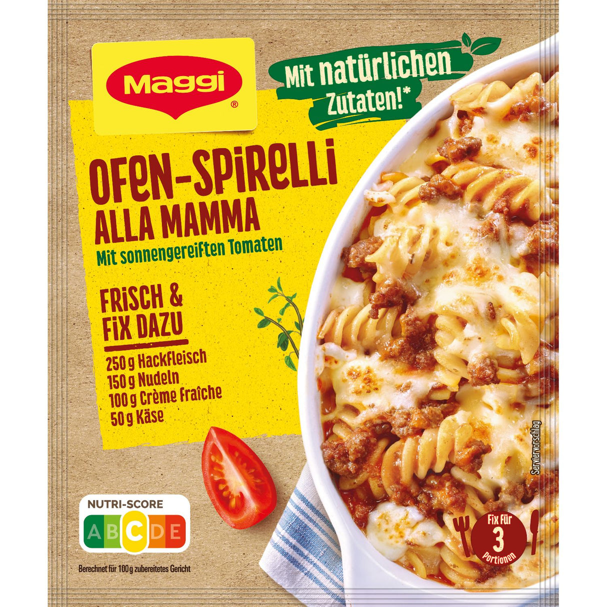MAGGI Pasta Fix Ofen Spirelli alla mamma