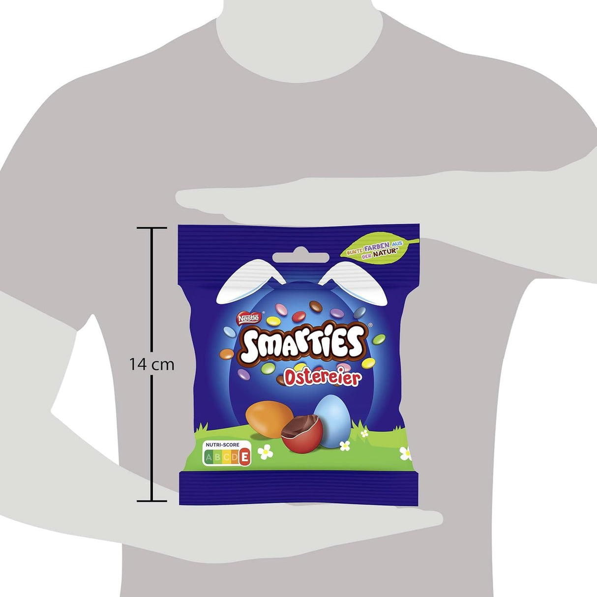 NESTLÉ SMARTIES Œufs de Pâques, Smarties en forme d'œufs en chocolat au lait avec couleurs et arômes naturels