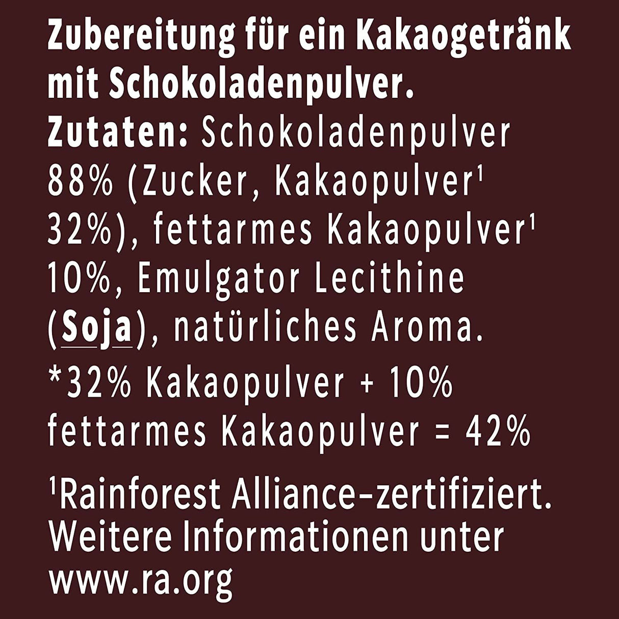 Starbucks Signature Chocolate 42% Kakaopulver